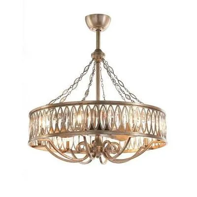 Buy John Richard Marquise Crystal Eight-Light Pendant with Fan  