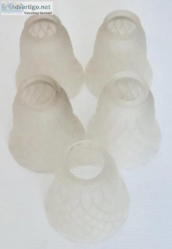 New - (5) Frosted Glass Lampshades