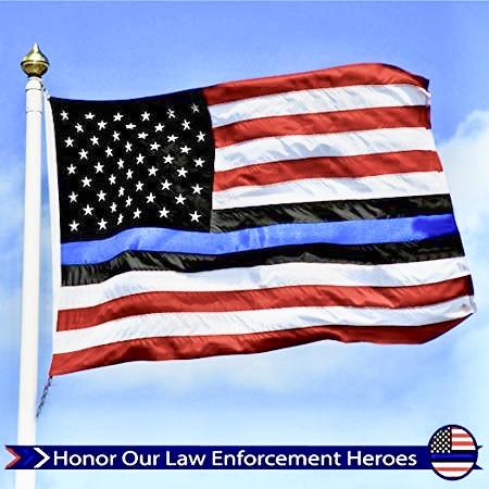 New - EVERSTRONG - Blue Lives Matter - USA American Police Flags