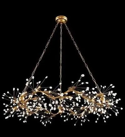 Buy John Richard Ribbons of Gold Twelve-Light Pendant with Fan  