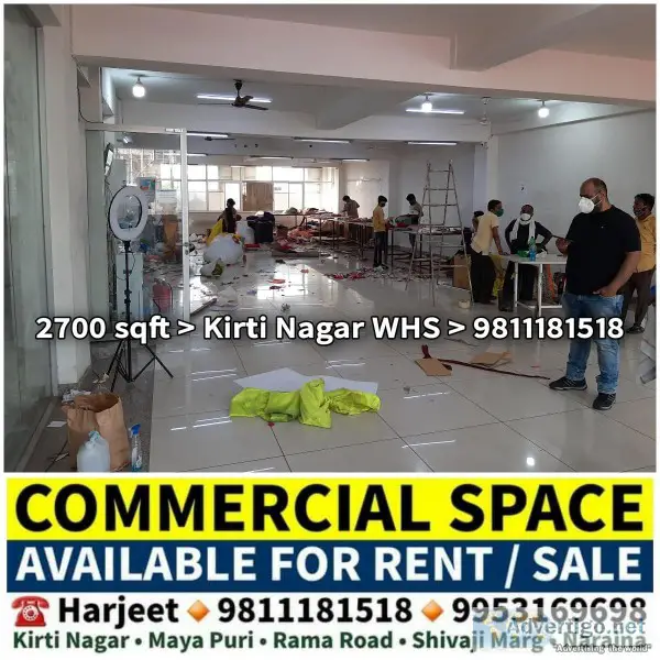 Office Godown Warehouse for Rent in Kirti Nagar