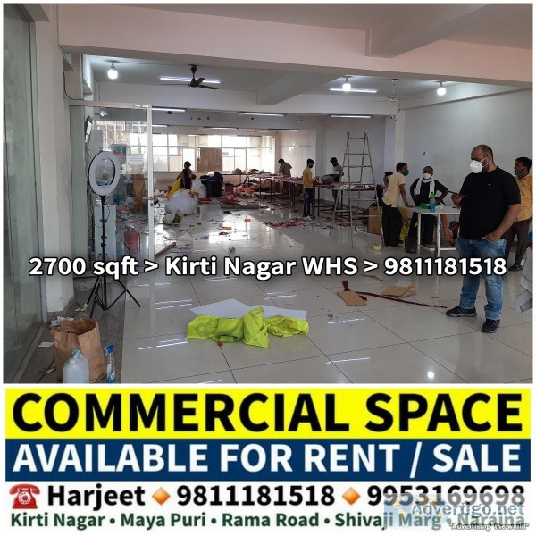 Office Godown Warehouse for Rent in Kirti Nagar