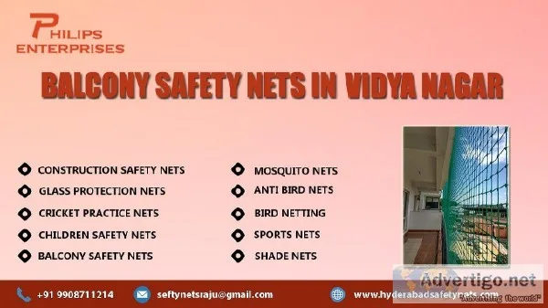 Balcony Safety Nets in Vidya Nagar