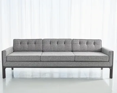 Buy Global Views Bevel Sofa-Muslin  Sofas and Sectionals  Grayso