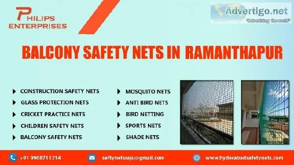 Balcony Safety Nets in Ramanthapur