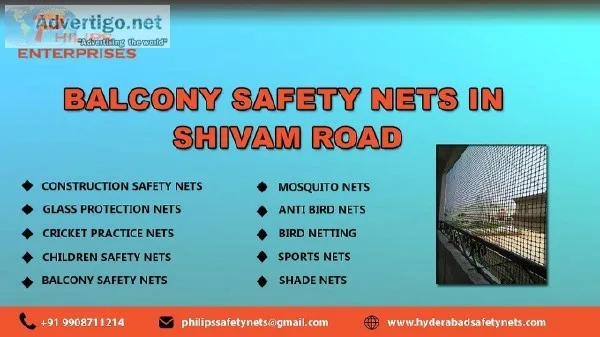 Balcony Safety Nets in Shivam Road