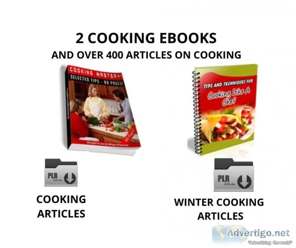 2 Cooking eBooks and over 400 Cooking Articles