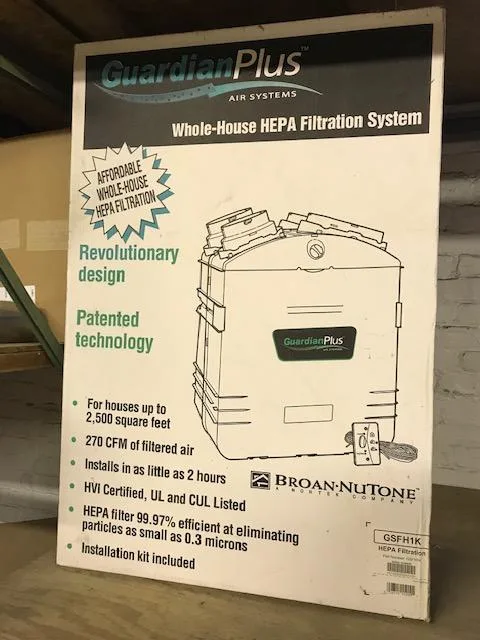 Guardian Plus Whole House HEPA Filtration System