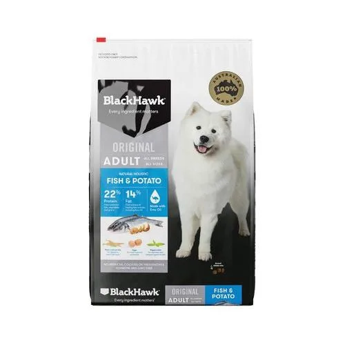 Buy Black Hawk Adult Fish and Potato Food For Dogs Online