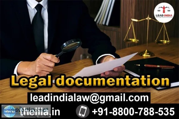 Legal documentation - Lead India Law Associates