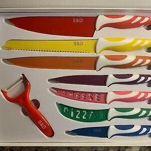 SandD Leopard Stainless Steel Knives Set (71)