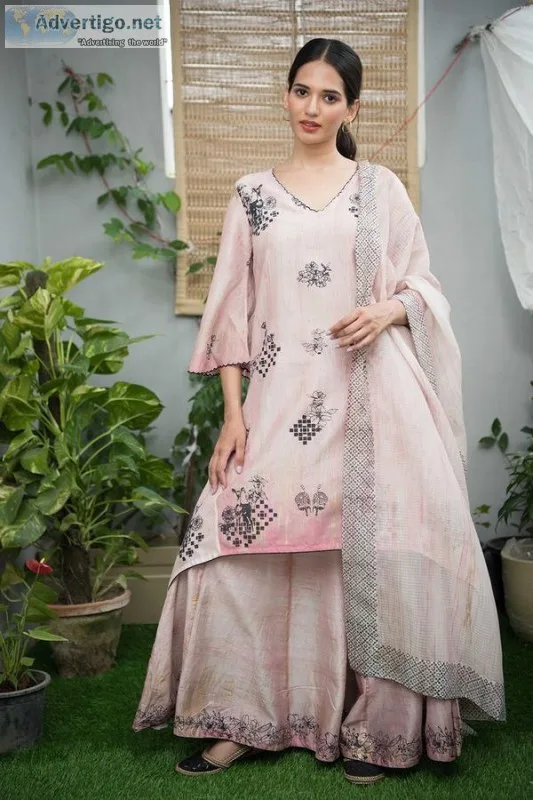 Vani kurta set with sharara - moledro
