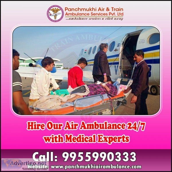 Quick Response Air Ambulance Service in Kanpur by Panchmukh
