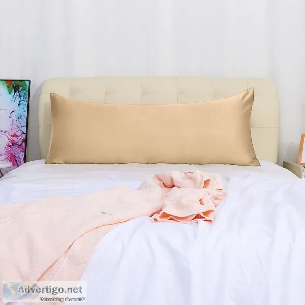 Beige body pillow cover