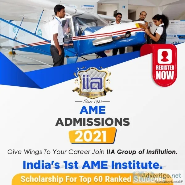 AME Colleges in Delhi  AME Entrance Exam 2021  IIA Group