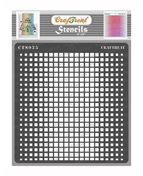 CrafTreat Ombre Square stencil for painting  Square stencils