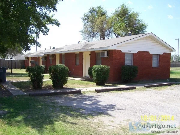 Four-plex featuring one bedone bath unit