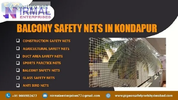 Balcony Safety Nets in Kondapur