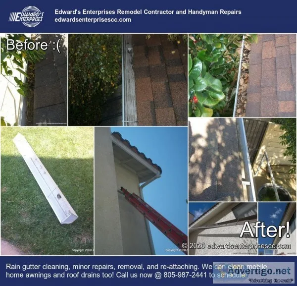 Reseda Rain Gutter Cleaning and Minor Repairs