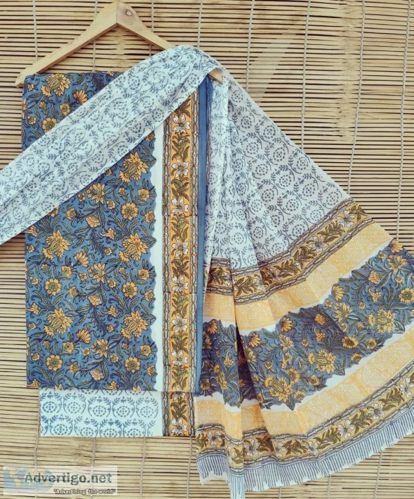Buy best kota doria dress materials and cotton unstitched suit a