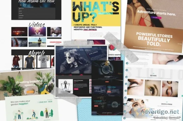 $300 - $1000 pro website design | no deposit