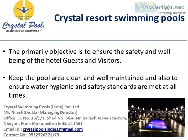 Crystal Swimming pools (I) Pvt Ltd