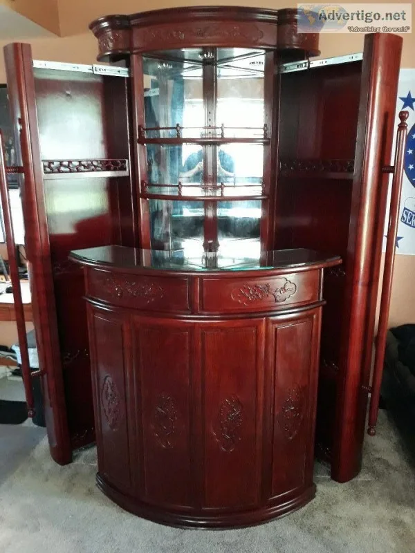 Chinese Redwood Corner Bar