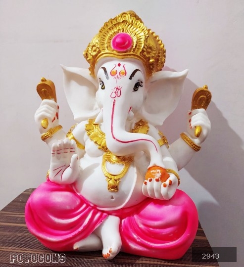 Lord ganesh ji statue with bright colours