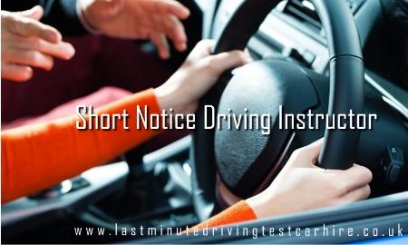 Consider Short Notice Driving Instructor for Skill Development