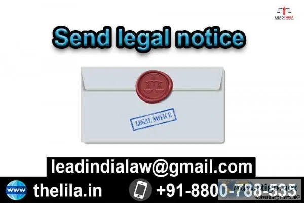 Send legal notice - Lead India Law Associates