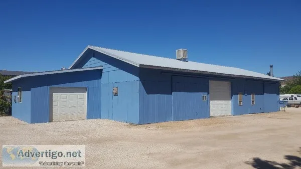 Industrial Woodworking Shop with OfficeHouse