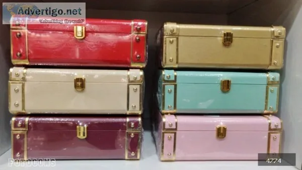 Leatherette trunks perfect for gifting