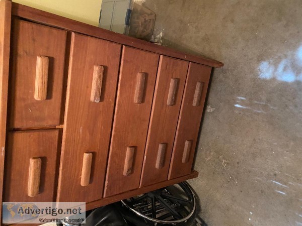 ( 5 DRAWERS) SOLID-WOOD-DRESSER