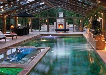 Swimming pools in custom homes