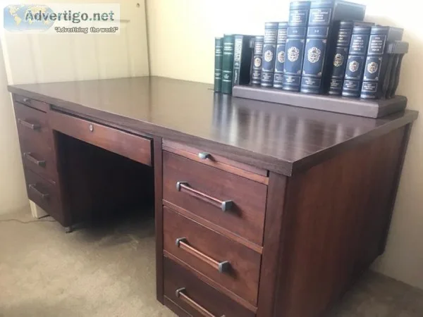 Executive office desk solid wood