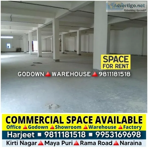 Commercial and Industrial Space for Rent in Naraina Industrial A
