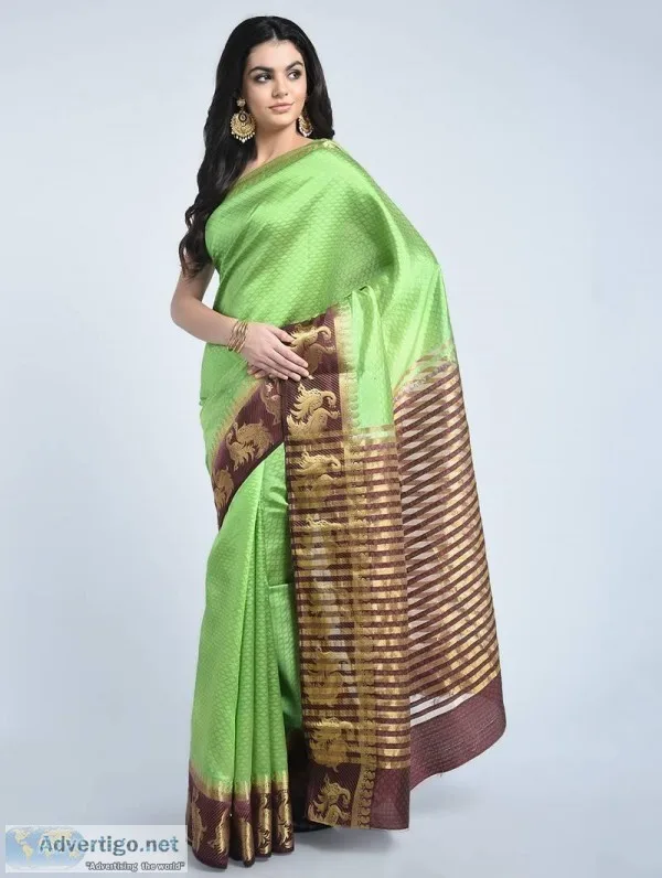 Best Chic and Trendy Tussar silk sarees at the most affordable p