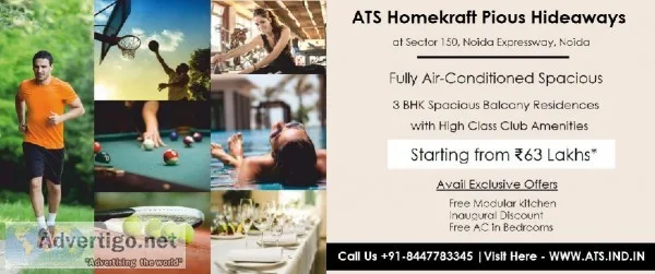 ATS Homekraft Pious Hideaways at Sector 150 Noida Expressway Noi