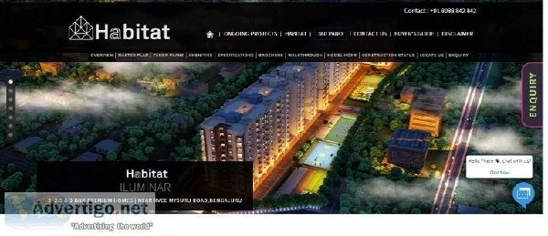 2 and 3 BHK luxury flats for sale in Bangalore Habitat Ventures