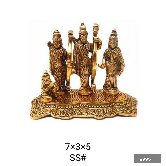 Metal crafted ramdarbar for home, office and temple decoration