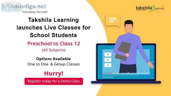 Online School Classes For School Students Nursery to class 12th
