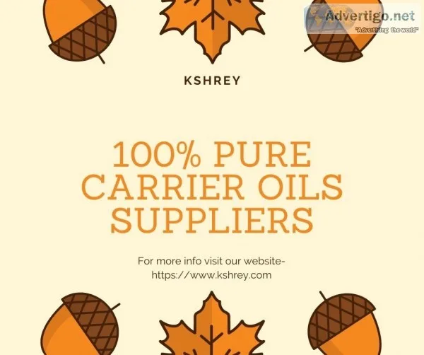 100% pure carrier oils suppliers