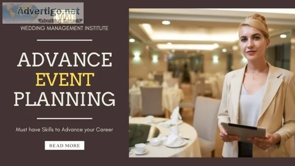 Advance your wedding planning skills