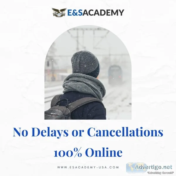 No Delays or Cancellations  Take 100% Online Classes