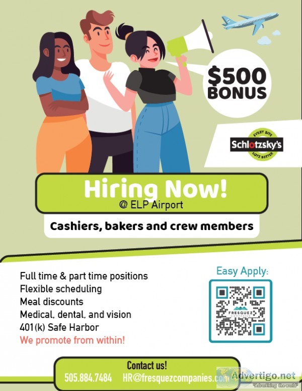 Cashier and Crew - Schlotzsky s - El Paso Airport