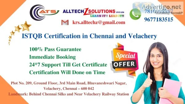 ISTQB Exams in Chennai and Velachery