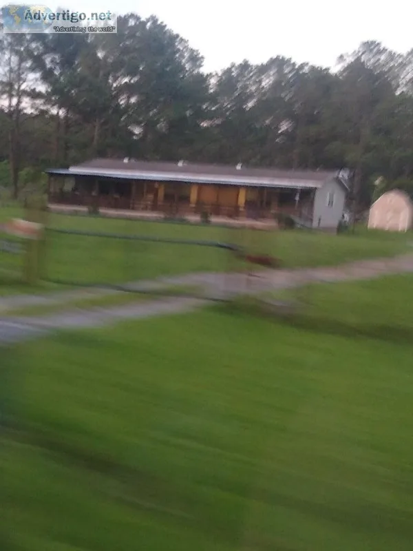 3acres and double wide mobile home
