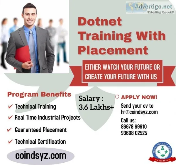 Dotnet Full Stack Development Training in Coimbatore CoIndSyz So