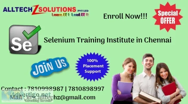Selinium Automation Training Institute with Placement in Chennai
