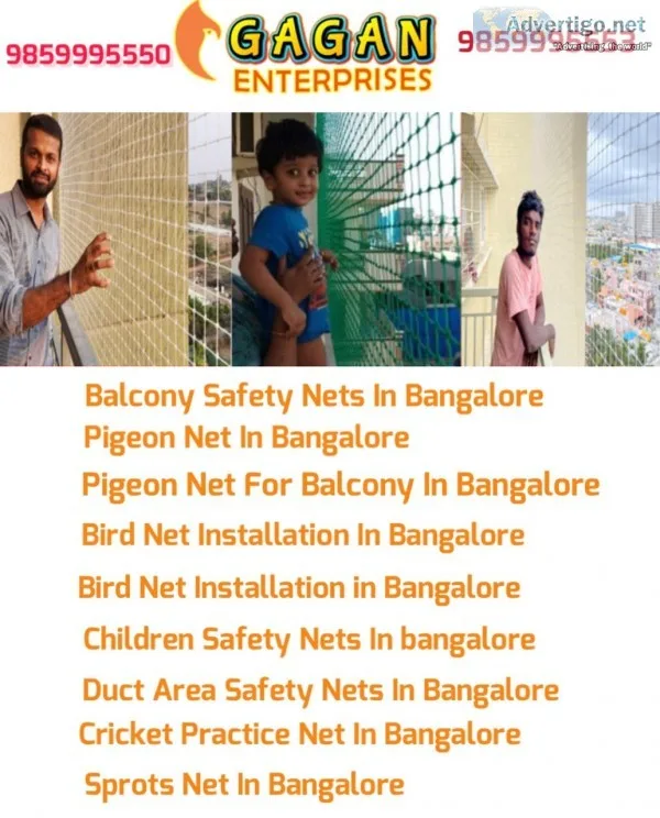 Balcony safety nets charge in bangalore
